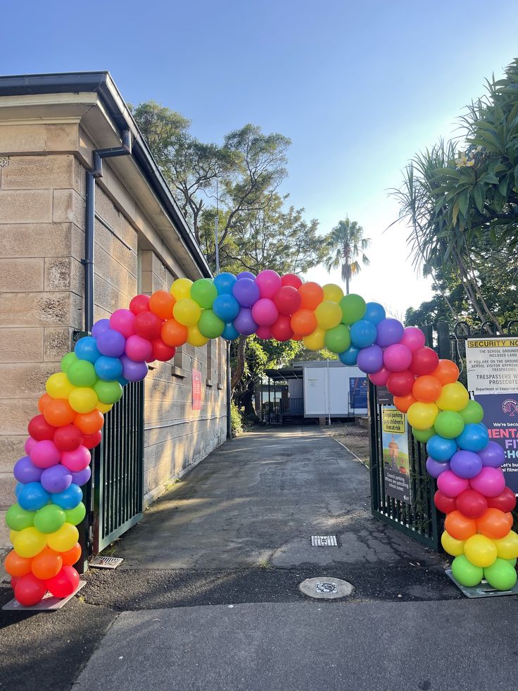 Rainbow entrance arch