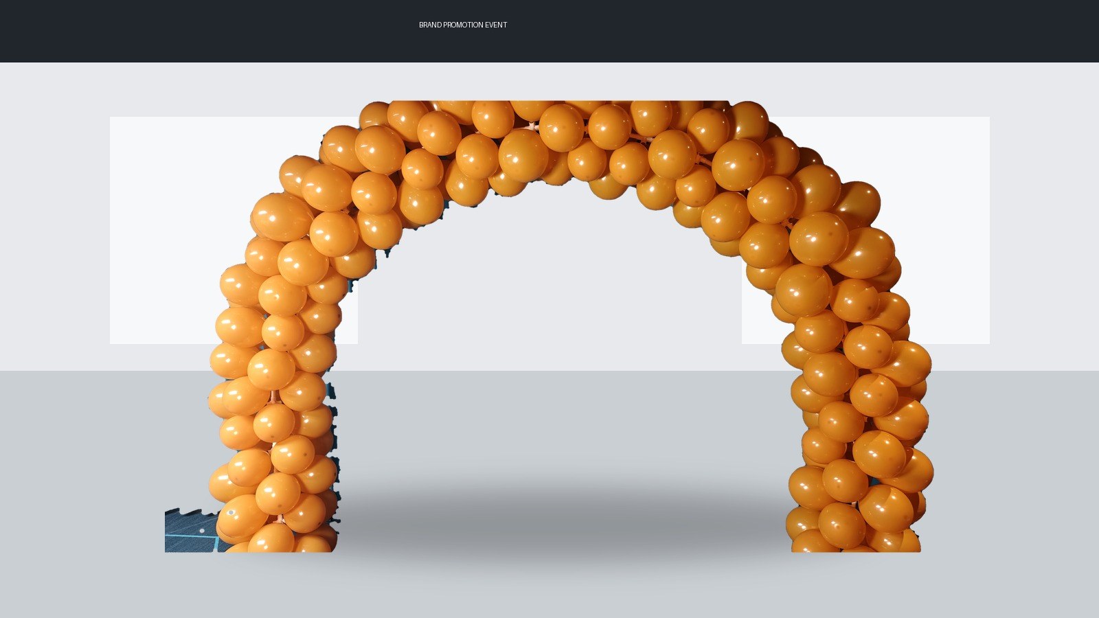 Automatic Inflatable Balloon Arch in brand event scene