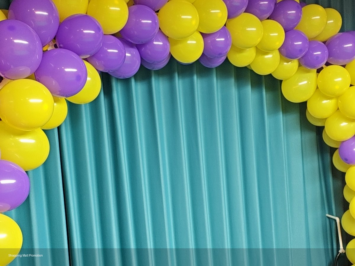 Customer photo for Red Grand Opening Balloon Arch Kit