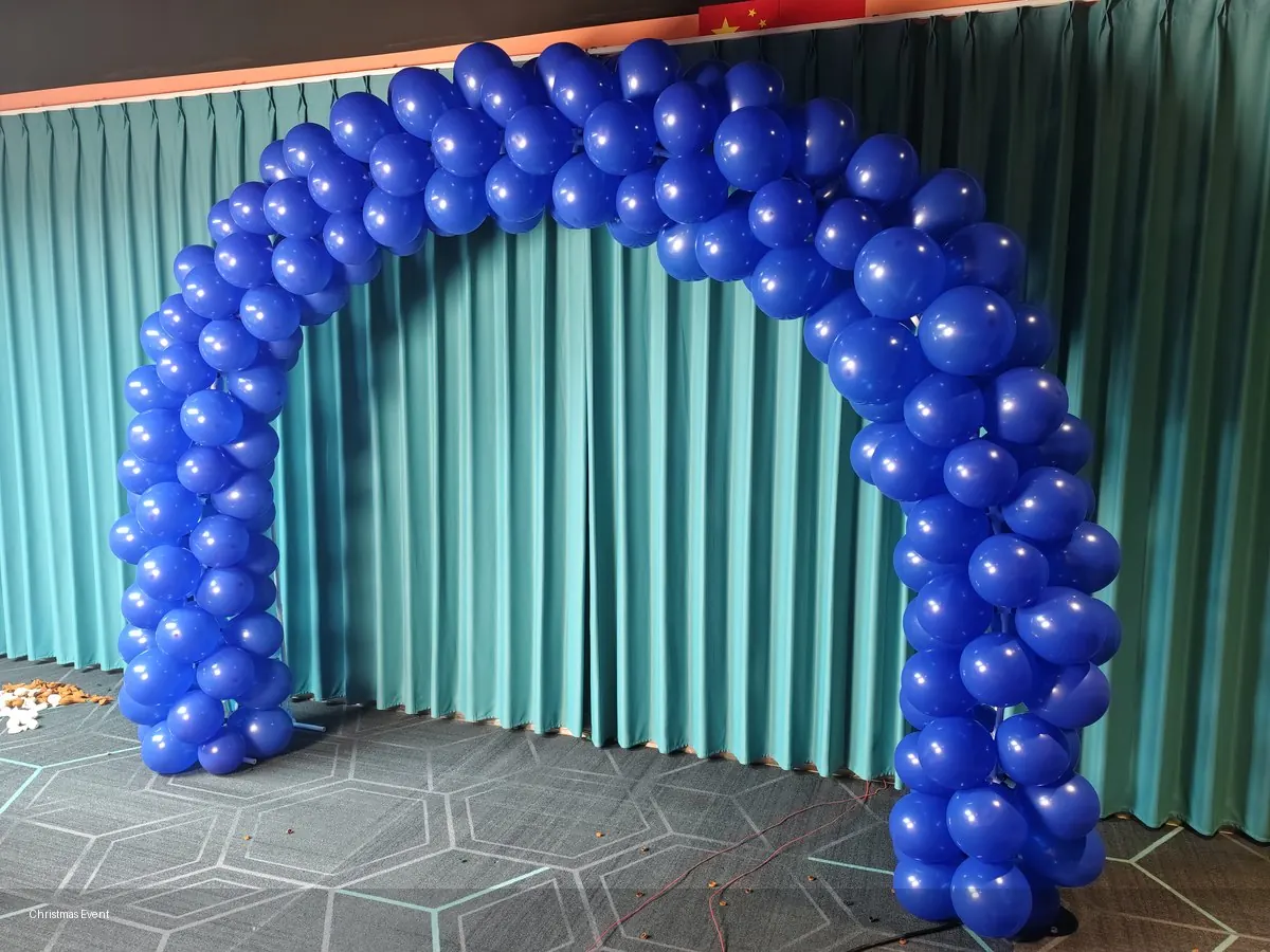 Customer photo for Red Grand Opening Balloon Arch Kit